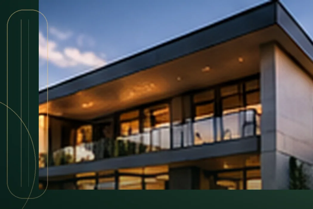 Arquitetura residencial contemporânea, imagem ilustrativa de planejamento de aquisição